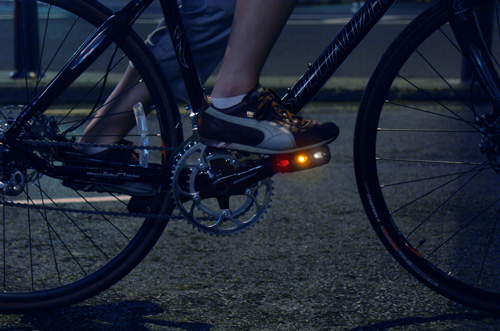 Fahrradpedale mit Licht