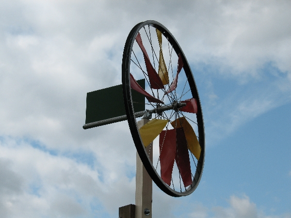 Bauanleitung: Windrad aus alter Fahrradfelge