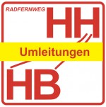 Beschilderung Umleitung RFW Hamburg-Bremen