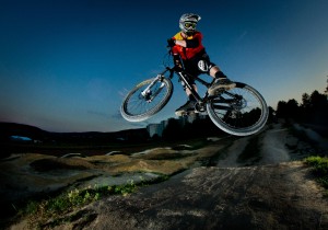 Oli Roggenbuck auf dem Dirtspot in Rommelshausen