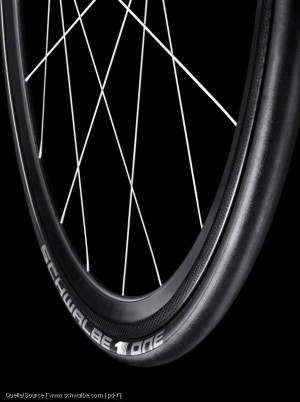 Flaggschiff für den Rennradsport aus dem Hause Schwalbe: Der Reifen "One".