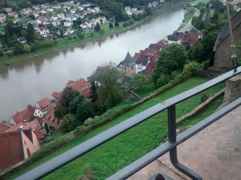 Hirschhorn, Blick von der Burg