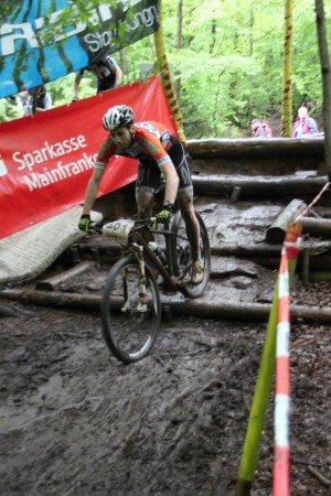 Unser Autor Dominik beim Josh Drop, Bild (c) Feistel Racing