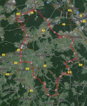 Hoffnungstour: Route 99 km <sup>*</sup>