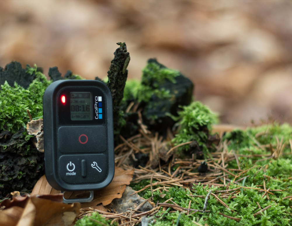 Aufnahme läuft - Ein rotes Lämpchen zeigt wie schon bei der GoPro an ob die Kamera läuft oder nicht